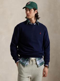 Ralph Lauren Polo Pony Cotton Blend Sweatshirt, Cruise Navy, Cruise Navy