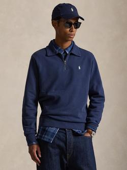 Polo Ralph Lauren Cotton Half-Zip Sweatshirt, Cruise Navy, Cruise Navy
