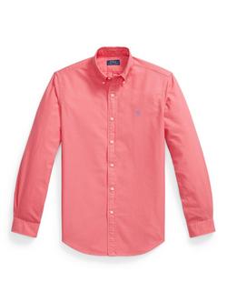 Polo Ralph Lauren Cotton Custom Slim Fit Oxford Shirt, Pale Red, Pale Red