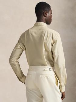 Polo Ralph Lauren Cotton Blend Custom Slim Fit Woven Sport Shirt, Coastal Beige - view 2, Coastal Beige