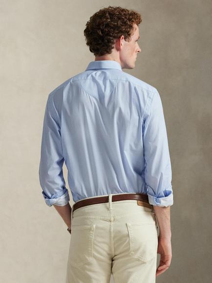 Ralph Lauren Woven Sport Shirt, Dress Blu Trcry Grid - view 2, Dress Blu Trcry Grid