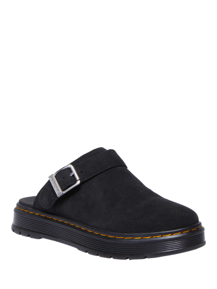 Dr. Martens Brookline Suede Mule Sandals, Black Bronx - view 2, Black Bronx