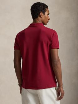 Polo Ralph Lauren Cotton Custom Slim Fit Short Sleeve Polo Shirt - view 2, Heritage Red