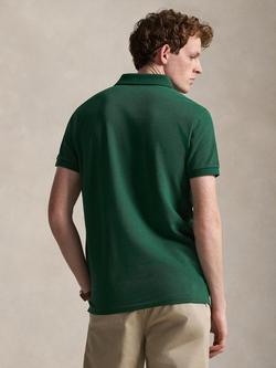 Polo Ralph Lauren Cotton Custom Slim Fit Short Sleeve Polo Shirt, New Forest - view 2, New Forest