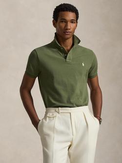Polo Ralph Lauren Cotton Custom Slim Fit Short Sleeve Polo Shirt, Garden Trail