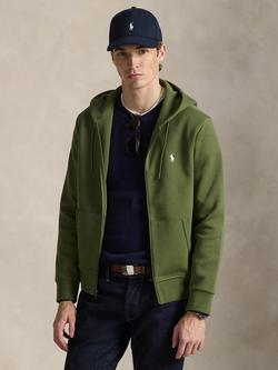 Polo Ralph Lauren Cotton Blend Full-Zip Hoodie, Supply Olive, Supply Olive