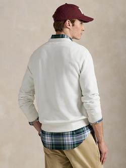 Ralph Lauren Polo Pony Cotton Blend Sweatshirt, White - view 2, White