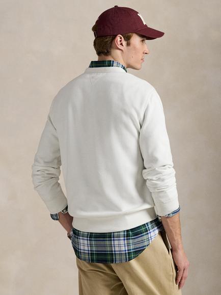 Ralph Lauren Polo Pony Cotton Blend Sweatshirt, White - view 2, White