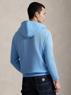 Polo Ralph Lauren Cotton Blend Polo Bear Hoodie, Chmb Bl-denim Bear - view 2, Chmb Bl-denim Bear