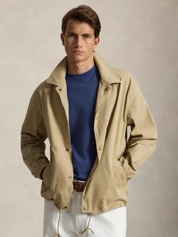 Polo Ralph Lauren Windbreaker Jacket, Beige, Cst Beige/Khaki Mlti