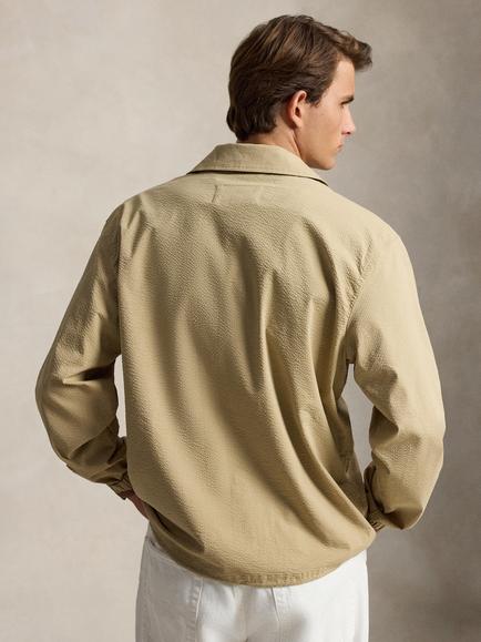 Polo Ralph Lauren Seersucker Coach’s Jacket - view 2, Coastal Beige/Khaki Multi