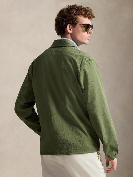 Polo Ralph Lauren Seersucker Coach’s Jacket - view 2, Supply Olive/Garden Trail
