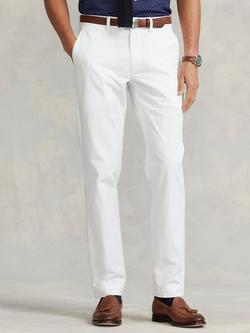 Ralph Lauren Bedford Cotton Blend Trousers, Ceramic White, Ceramic White
