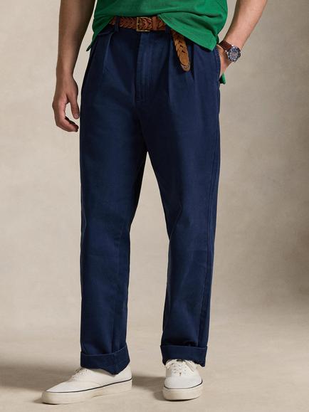 Ralph Lauren Whitman Pleated Chinos, Washed Newport Navy, Washed Newport Navy