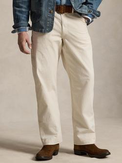 Polo Ralph Lauren Woven Cotton Trousers, Millstone, Millstone