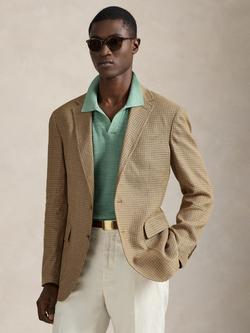 Polo Ralph Lauren Tailored Fit Linen Blend Suit Jacket, Camel Multi, Camel Multi