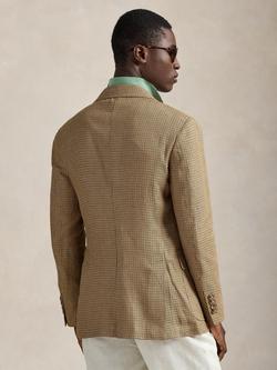 Polo Ralph Lauren Tailored Fit Linen Blend Suit Jacket, Camel Multi - view 2, Camel Multi