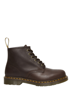 Dr. Martens 101 Crazy Horse Leather Ankle Boots, Dark Brown, Dark Brown