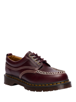 Dr. Martens Lowell Leather Boat Shoes, Cherry Red - view 2, Cherry Red