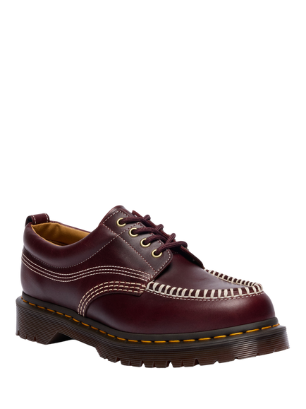 Dr. Martens Lowell Leather Boat Shoes, Cherry Red - view 2, Cherry Red