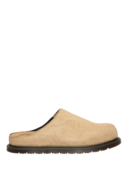 Dr. Martens San Suede Mule Sandals, Tan, Tan