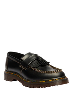 Dr. Martens Adrian Leather Tassel Loafers, Black Orleans - view 2, Black Orleans
