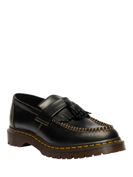 Dr. Martens Adrian Leather Tassel Loafers, Black Orleans - view 2, Black Orleans