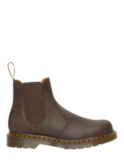 Dr. Martens 2976 Crazy Horse Leather Chelsea Boots, Dark Brown, Dark Brown