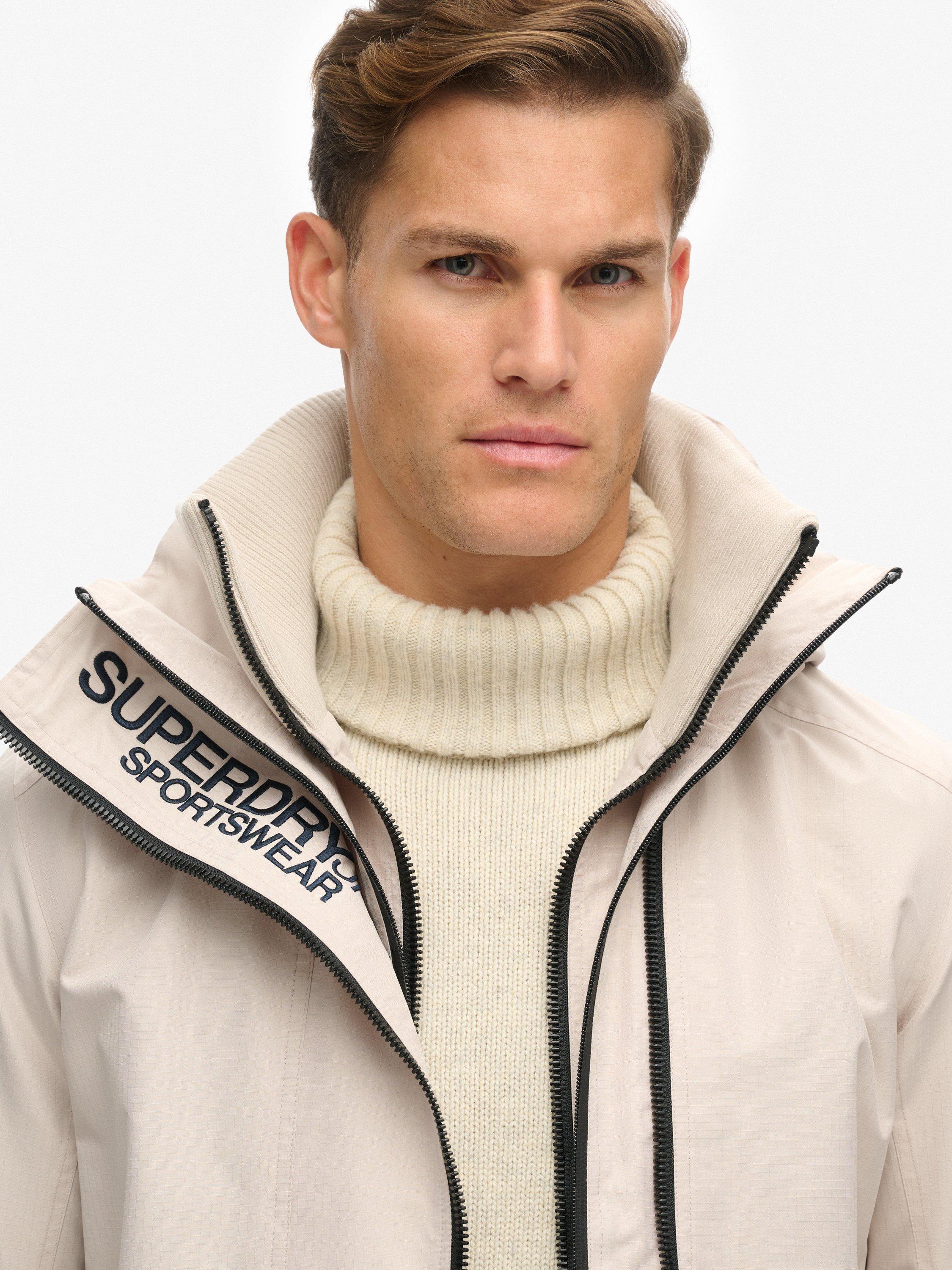 Product image 5 of 7, which shows Superdry Hooded Yachter SD Windbreaker Jacket, Chateau Gray, M