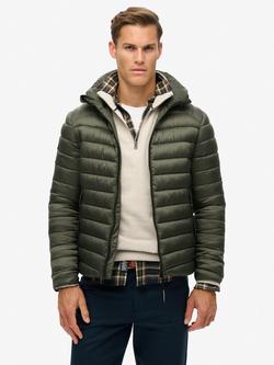 Superdry Hooded Fuji Sport Padded Jacket, Army Khaki, Army Khaki