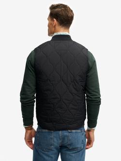 Superdry Military Liner Quilted Gilet - view 2, Jet Black