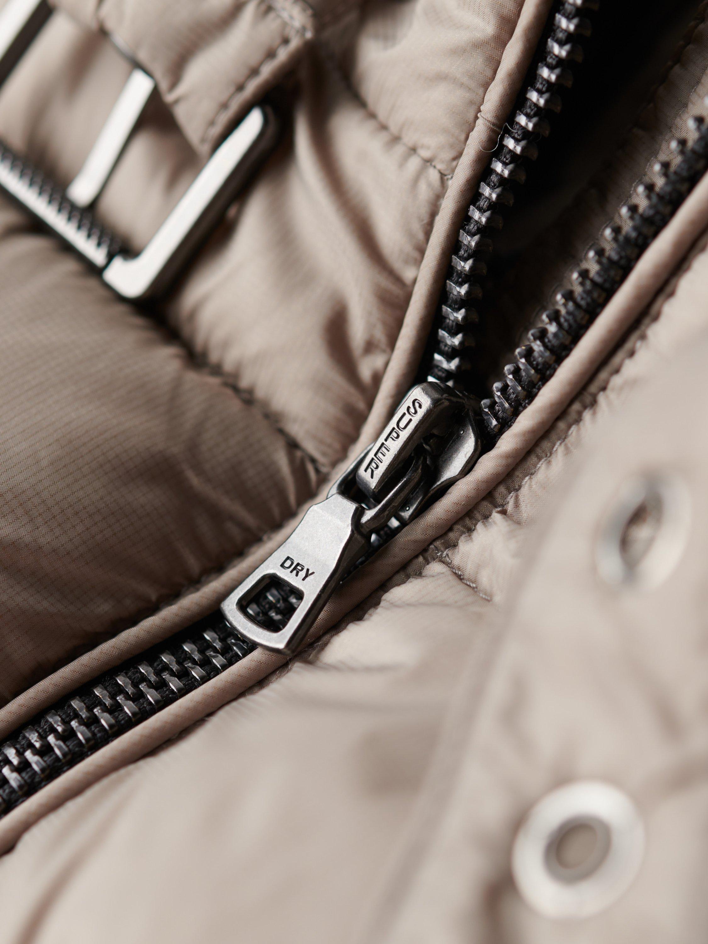 Product image 5 of 6, which shows Superdry Lightweight Padded Gilet, Deep Beige Slub, S