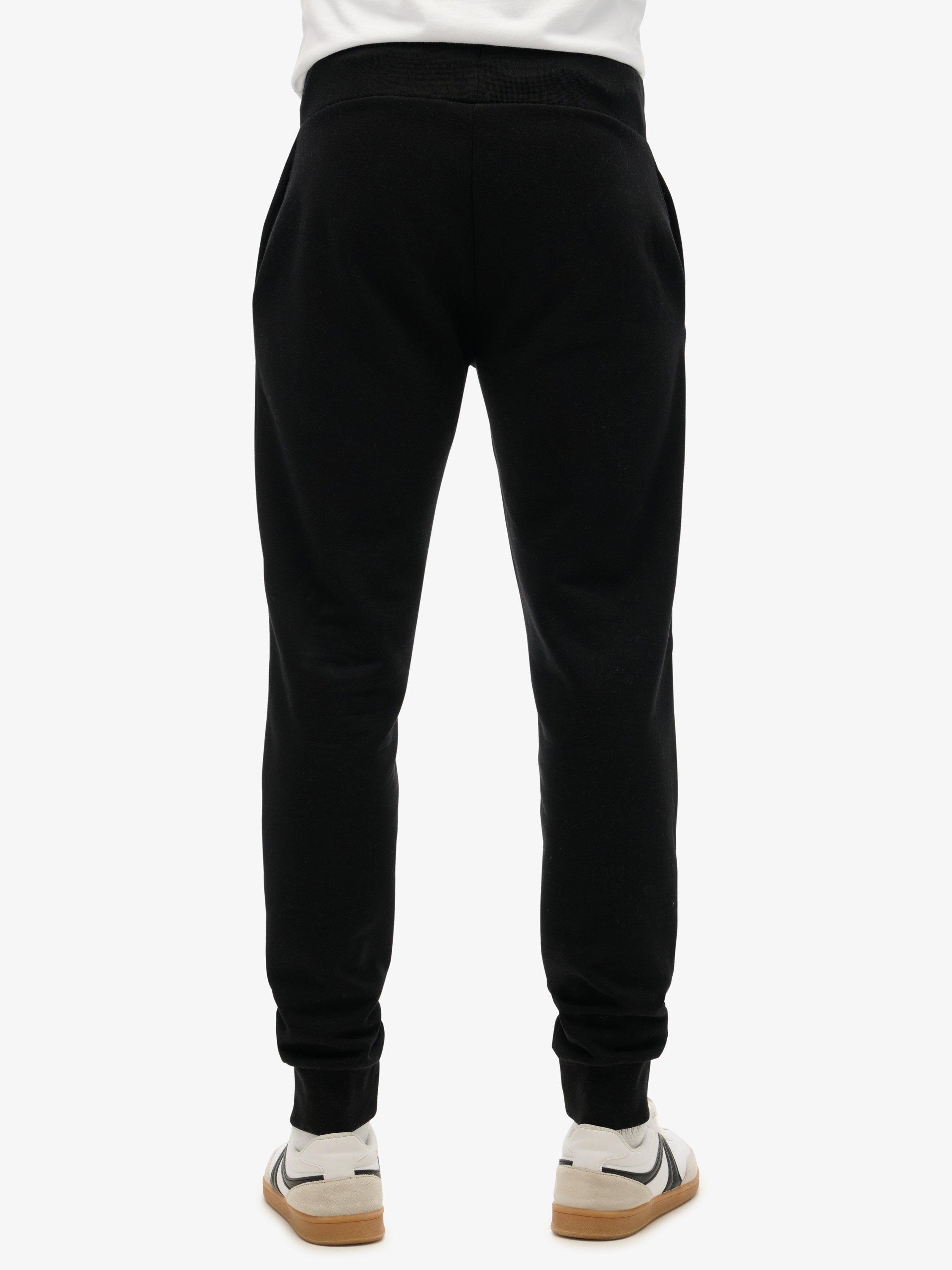 Product image 4 of 6, which shows Superdry Plain Cotton Blend Joggers, Black, XXXL
