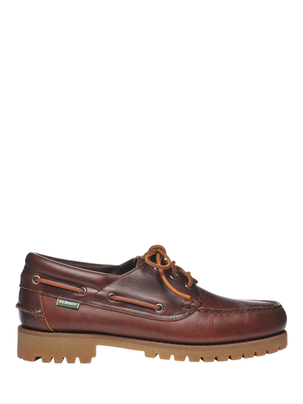 Sebago Acadia Leather Boat Shoes, Brown Cinnamon, Brown Cinnamon