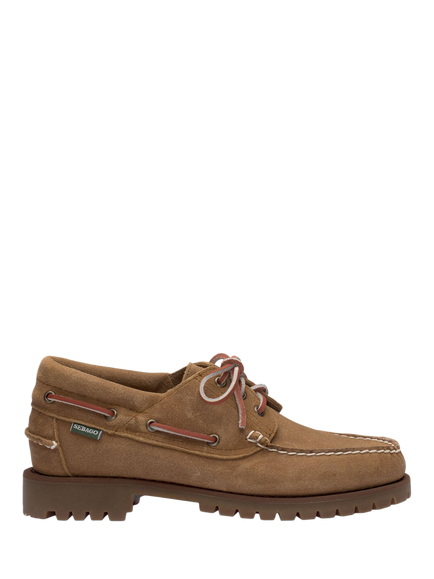 Sebago Acadia Waxed Suede Boat Shoes, Beige Camel, Beige Camel