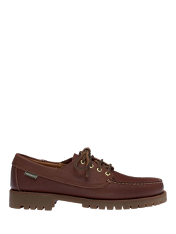 Sebago Askook Lug Taos Leather Boat Shoes, Brown Brunette