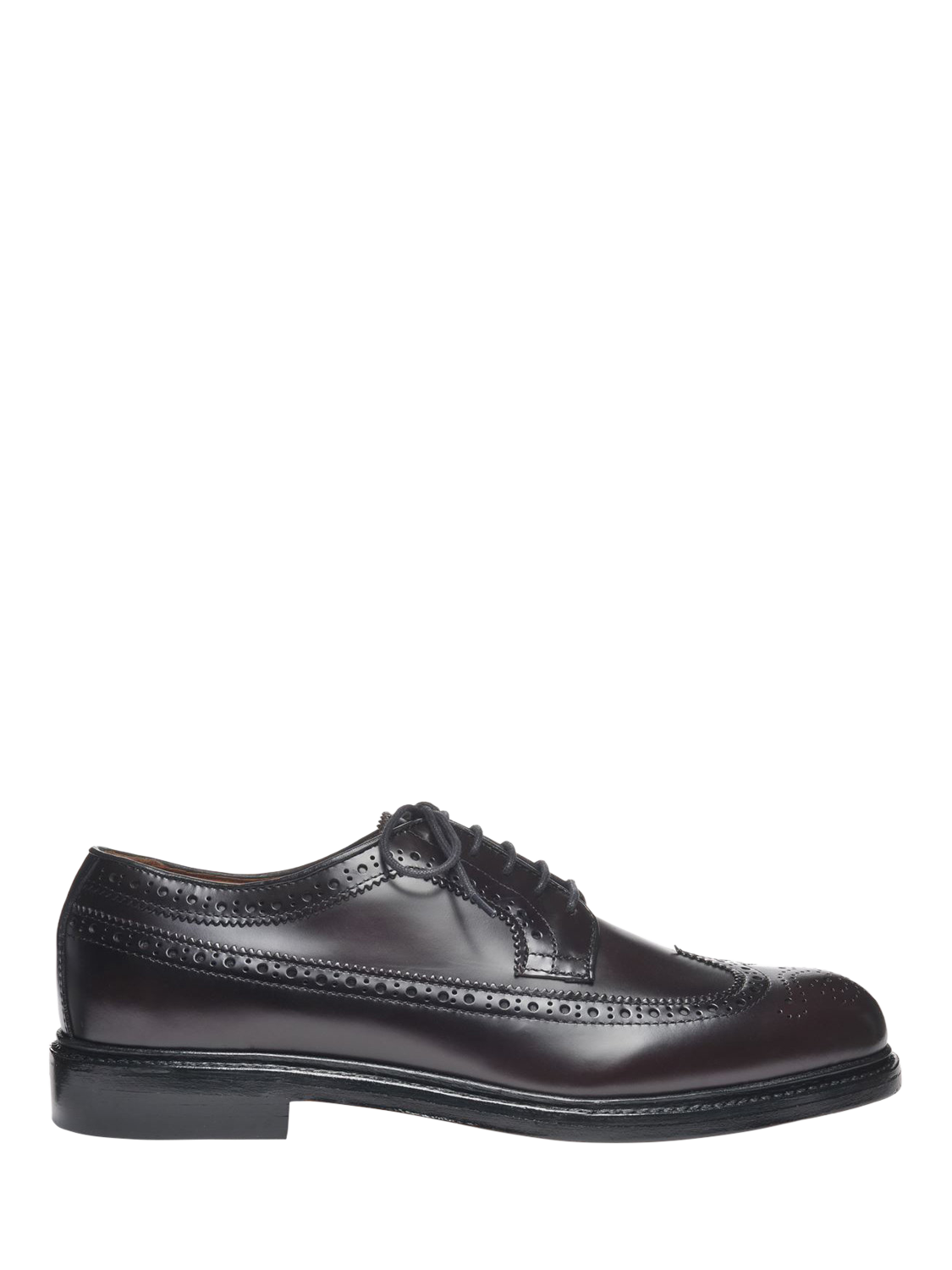 Product image 1 of 5, which shows Sebago Everett Gyw Leather Brogues, Brown Burgundy, 8