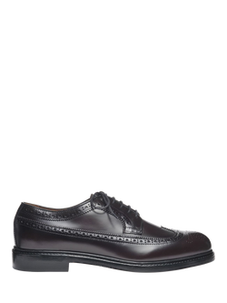 Sebago Everett Gyw Leather Brogues, Brown Burgundy