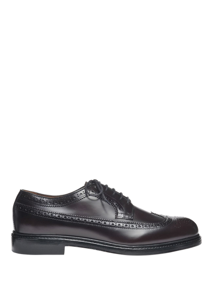 Sebago Everett Gyw Leather Brogues, Brown Burgundy