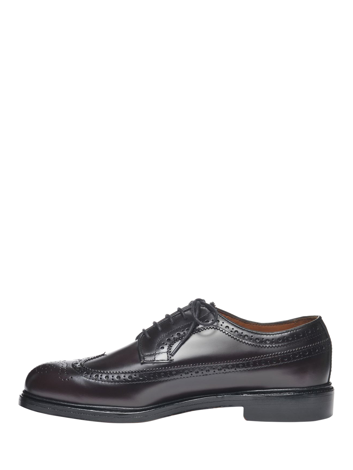 Product image 2 of 5, which shows Sebago Everett Gyw Leather Brogues, Brown Burgundy, 8