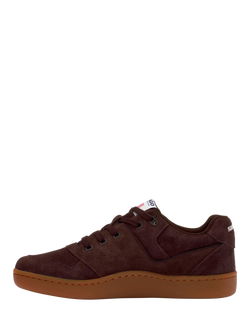 Sebago Hurricane Lace Up Suede Trainers, Chocolate Brown - view 2, Chocolate Brown