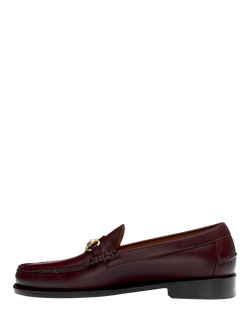 Sebago Joe Modena Leather Loafers, Dark Brown - view 2, Dark Brown