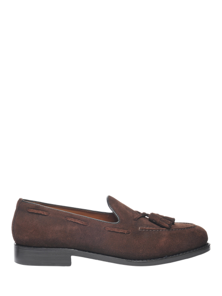 Sebago Medford Gyw Suede Tassel Loafers, Dark Brown