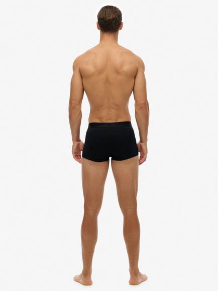Superdry Hipster Trunks, Pack of 3, Black/Black/Black - view 2, Black/Black/Black