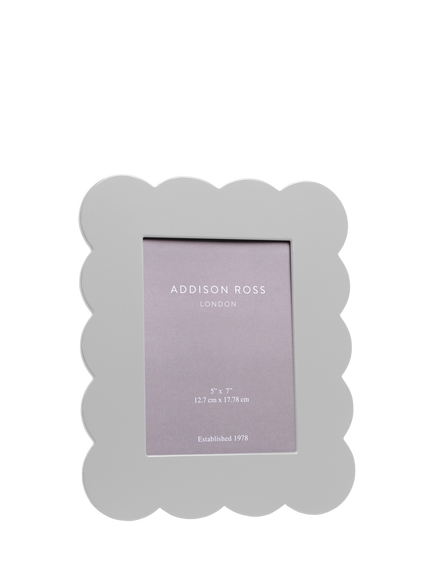 Addison Ross Scallop Lacquer Photo Frame, 5 x 7" (13 x 18cm), Chiffon