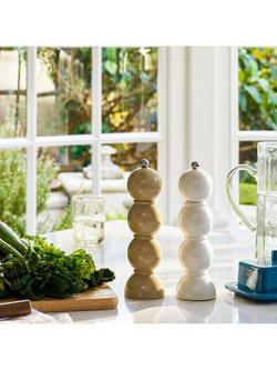 Addison Ross Bobbin Salt/Pepper Mill, H24cm - view 2, Cappuccino