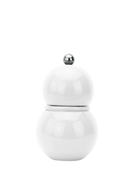 Addison Ross Chubby Salt/Pepper Mill, H12cm, White