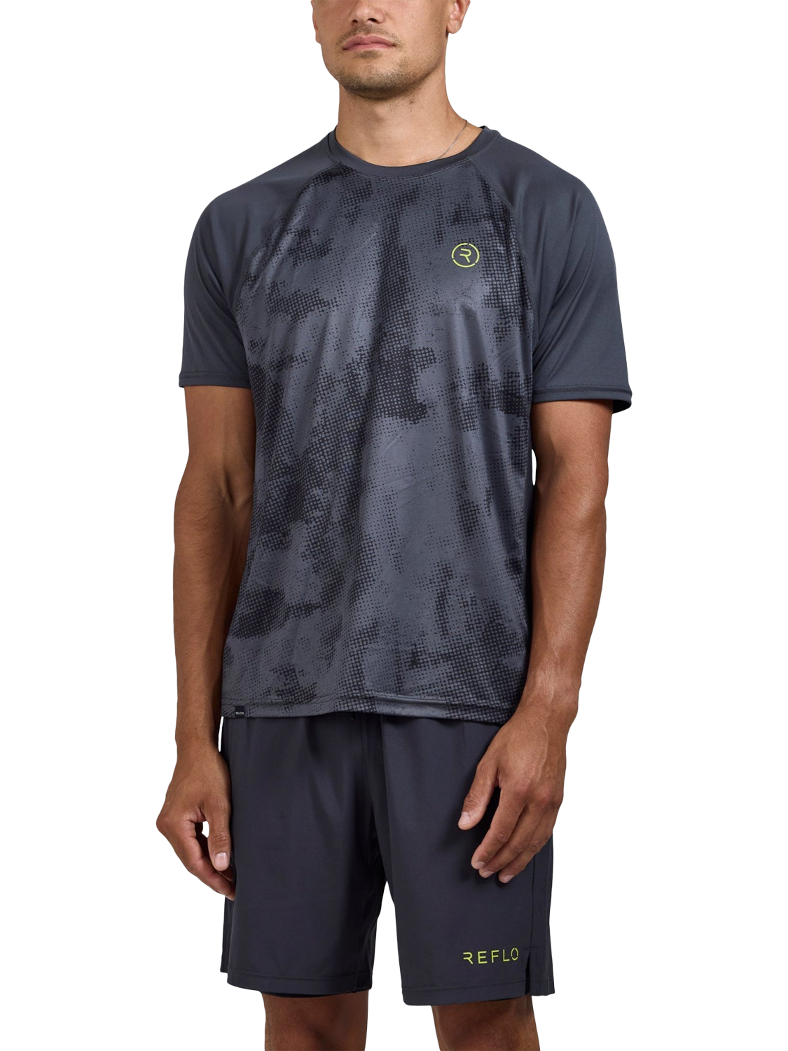 Product image 1 of 6, which shows REFLO Lomond Training T-Shirt, Stone Grey, XL