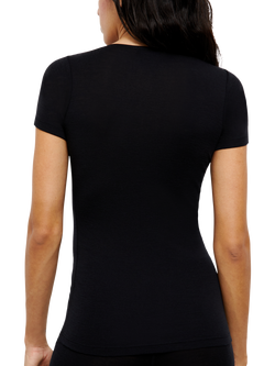 Femilet Juliana Thermal Merino Wool Short Sleeve Top - view 2, Black