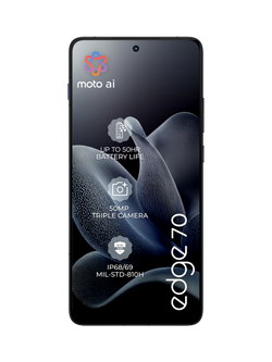 Motorola Edge 70 Smartphone, Android, 12GB RAM, 6.67”, 5G, Sim Free, 512GB - view 2, Gadget Grey